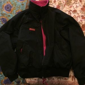 Columbia Bomber Jacket shell with fleece lining